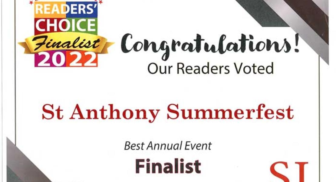 Summerfest is Standard Journal Readers Choice BEST ANNUAL EVENT